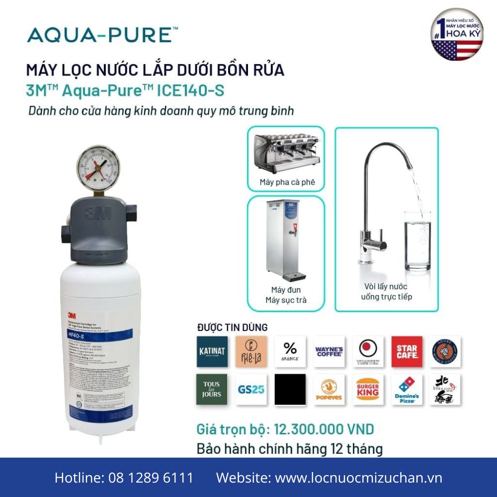 3m-ice140s Máy lọc nước 3M ICE 140-S