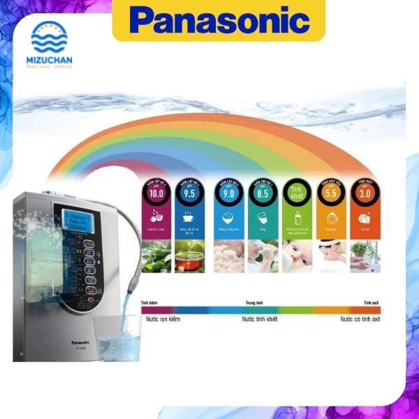 may-loc-nuoc-ion-kiem-panasonic-tk-as66-01 Máy Lọc Nước Ion Kiềm Panasonic TK-AS66 7 Chế Độ Nước