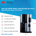 Máy Lọc Nước Nóng Lạnh Để Bàn Cao Cấp 3M HCD-2