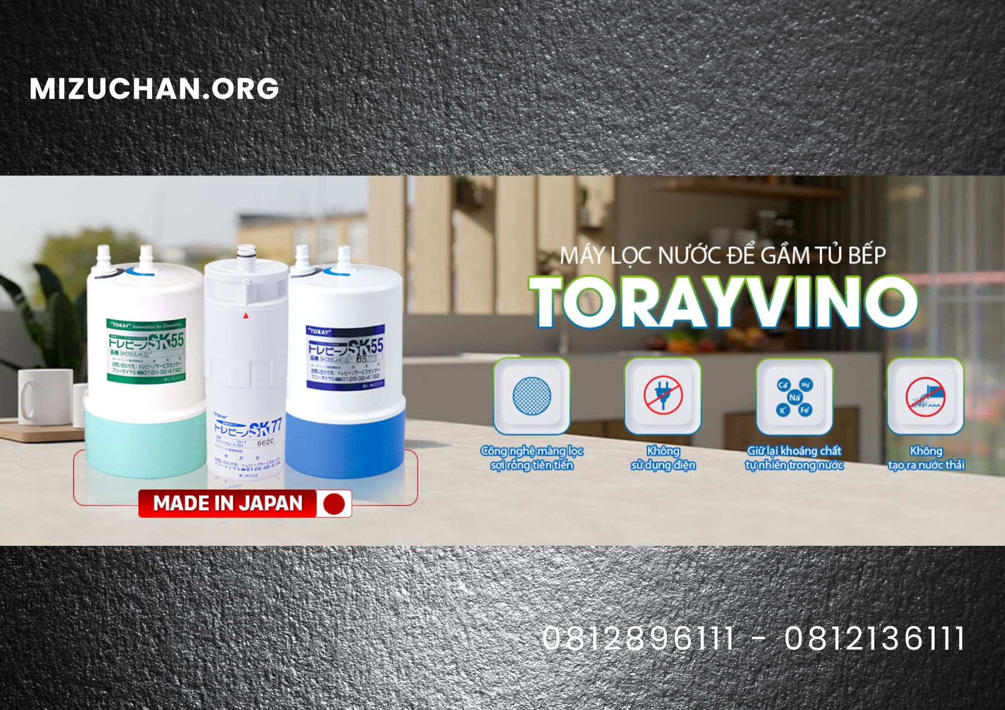 MIZUCHAN Phân phối và kinh doanh Lọc nước TORAY NHẬT BẢN CHÍNH HÃNG
