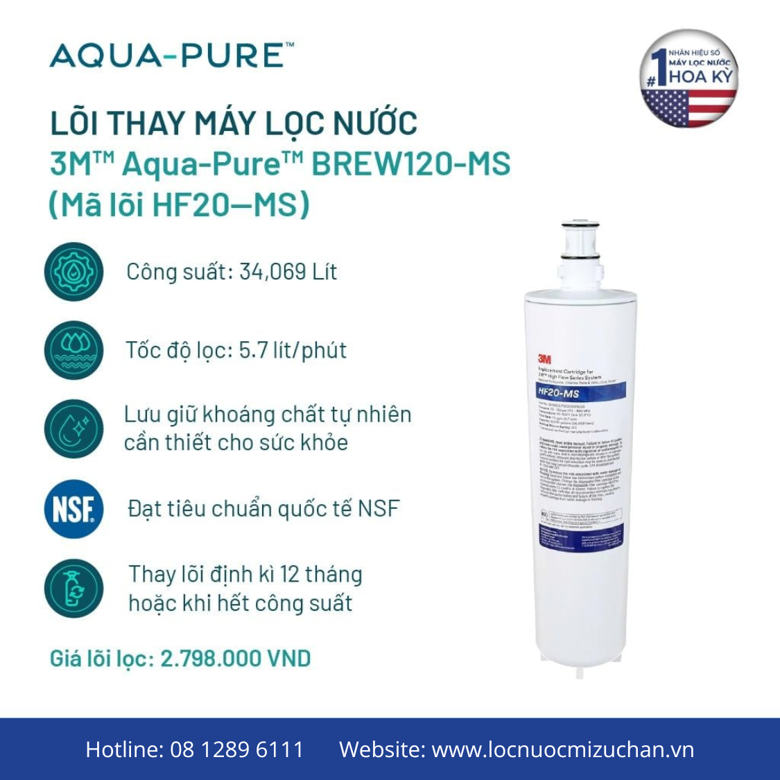 loi-loc-nuoc-3m-brew120ms-3m-hf20ms Lõi cho máy lọc nước 3M BREW120-MS (3M HF20-MS)