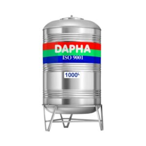 Bồn nước inox Dapha xuất khẩu đứng 1000L